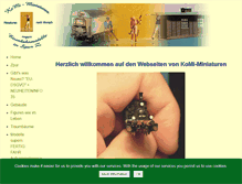 Tablet Screenshot of komi-miniaturen.de